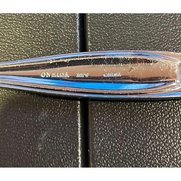 Oneida Alexandria Stainless Steel Serving Fork & Spoon Set 18/0 Replacements - Picture 5 of 5